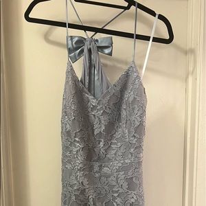 Light Pewter Cocktail/Bridesmaid Dress
